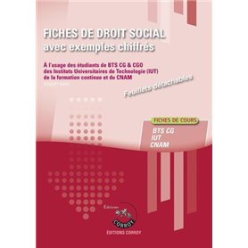 Fiches de  droit social avec exemples chiffrés