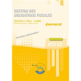 Gestion des obligations fiscales - Tome 2 - Enoncé