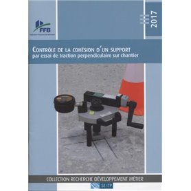 Contrôle de la cohésion d'un support par essai de traction perpendiculaire sur chantier