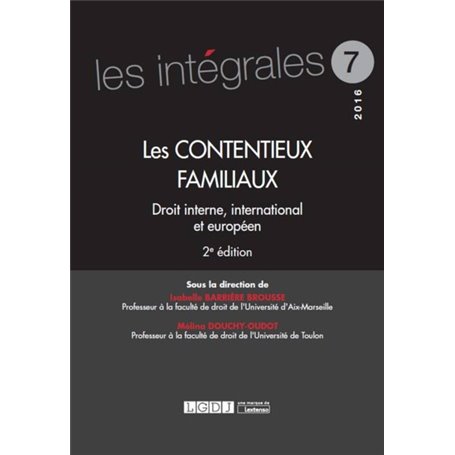 les contentieux familiaux - 2ème édition