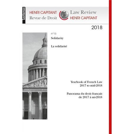 HENRI CAPITANT -  REVUE DE DROIT  N 13 2018