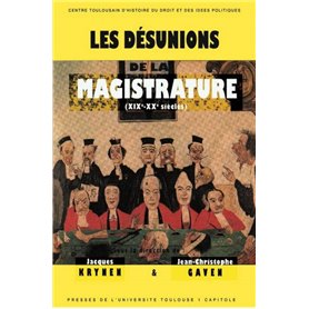 les desunions de la magistrature (xixe-xxe siecle)