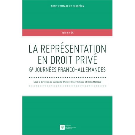 LA REPRÉSENTATION EN DROIT PRIVÉ