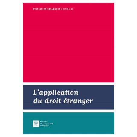 L APPLICATION DU DROIT ETRANGER