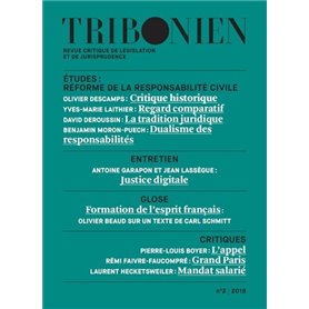 Tribonien Revue critique de législation et de jurisprudence - 2-2018