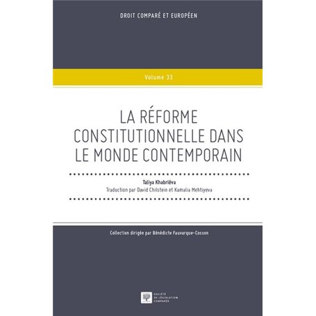 La réforme constitutionnelle dans le monde contemporain