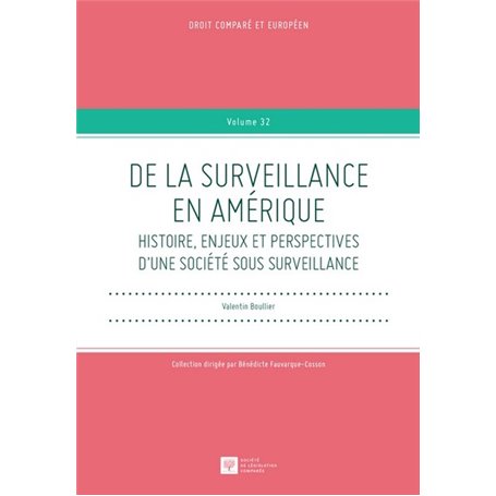 De la surveillance en Amérique, Histoire, enjeux et perspectives d'une société sous surveillance