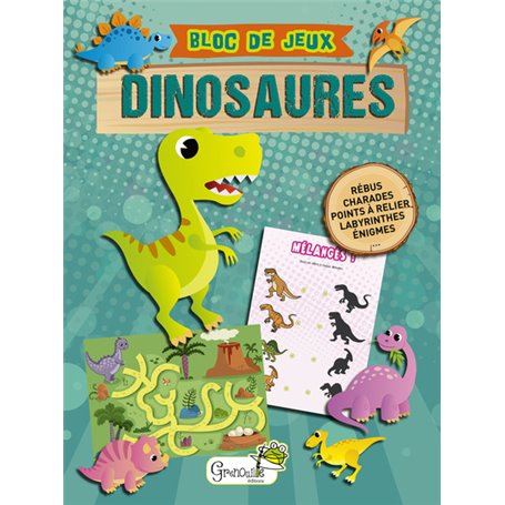 Petit bloc de jeux dinosaures