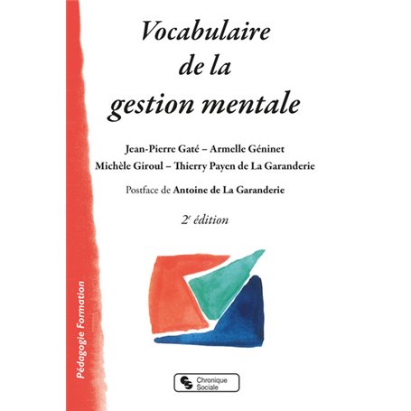 Vocabulaire de la gestion mentale