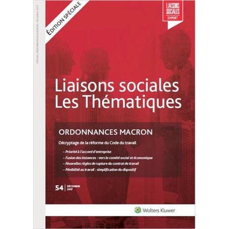 Ordonnances Macron - N°54 - Décembre 2017