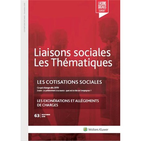 Les cotisations sociales