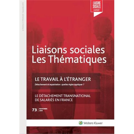 Le travail à l'étranger - N°73 - Novembre 2019