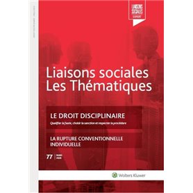 Le droit disciplinaire - n°77 - Mars 2020