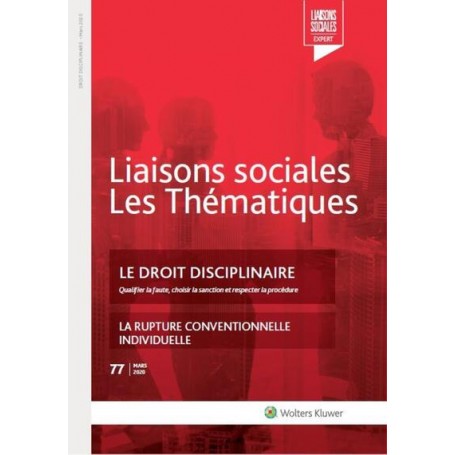 Le droit disciplinaire - n°77 - Mars 2020