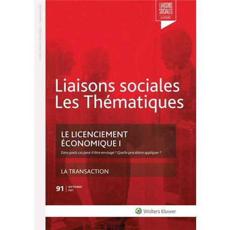 Le licenciement économique première partie