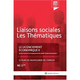 Le licenciement économique II - n°92 octobre 2021