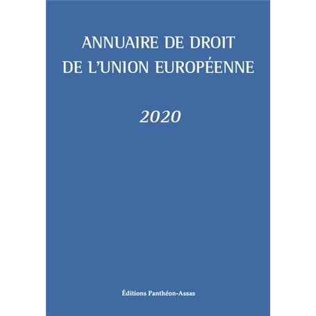 Annuaire de droit de l'Union européenne 2020