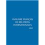 Annuaire français de relations internationales 2021