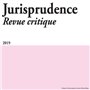 Jurisprudence - Revue critique 2019