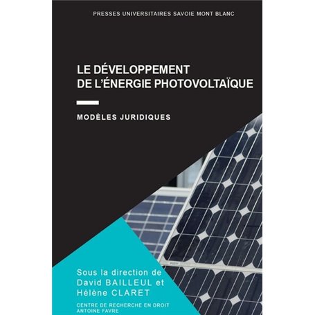 Le développement de l'énergie photovoltaïque