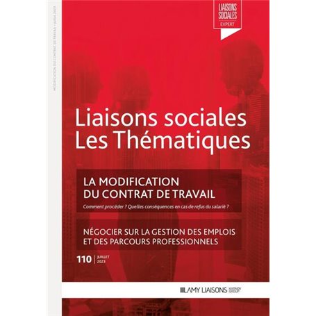 La modification du contrat de travail