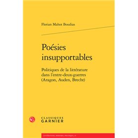 Poésies insupportables