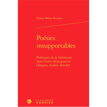 Poésies insupportables