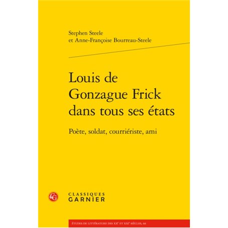 Louis de Gonzague Frick dans tous ses états