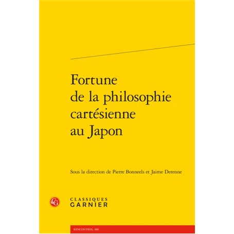 Fortune de la philosophie cartésienne au Japon