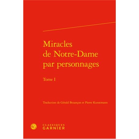 Miracles de Notre-Dame par personnages