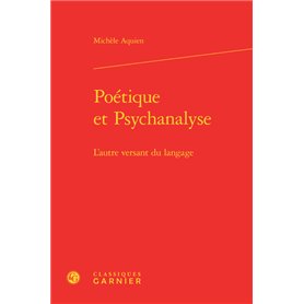 Poétique et Psychanalyse