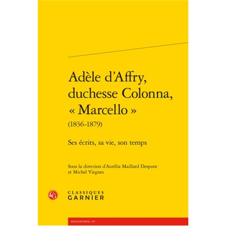 Adèle d'Affry, duchesse Colonna, « Marcello »