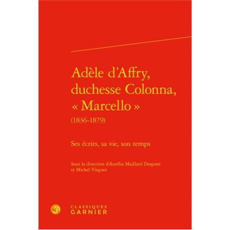 Adèle d'Affry, duchesse Colonna, « Marcello »