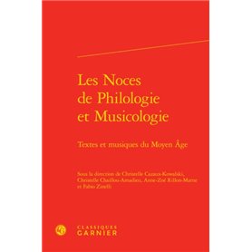 Les Noces de Philologie et Musicologie