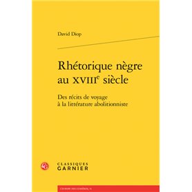 Rhétorique nègre au XVIIIe siècle