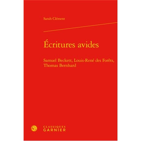 Écritures avides