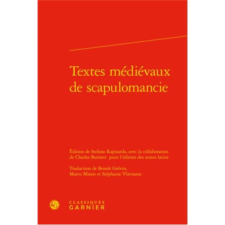 Textes médiévaux de scapulomancie