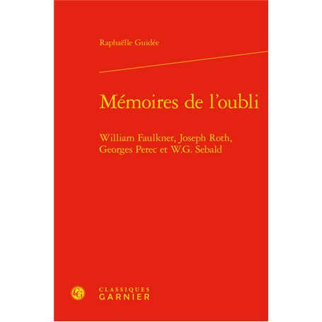 Mémoires de l'oubli