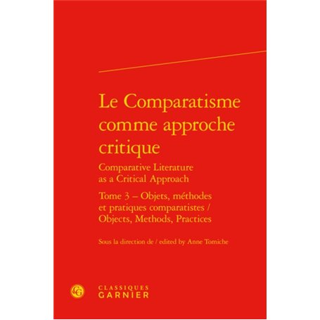 Le Comparatisme comme approche critique