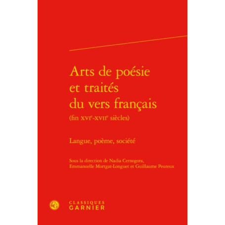 Arts de poésie et traités du vers français