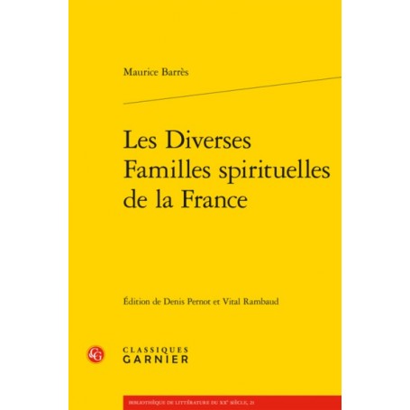 Les Diverses Familles spirituelles de la France