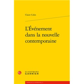 L'Événement dans la nouvelle contemporaine