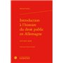 Introduction à l'histoire du droit public en Allemagne