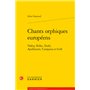 Chants orphiques européens