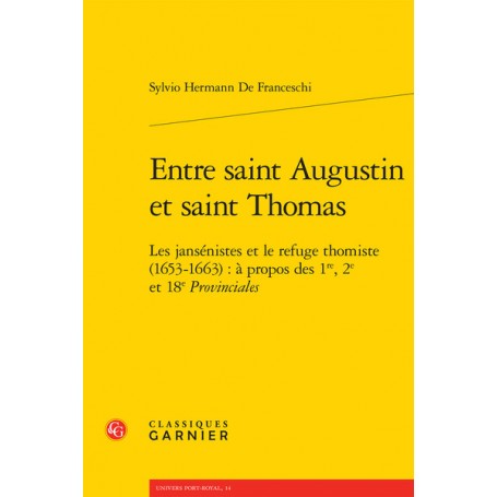 Entre saint Augustin et saint Thomas