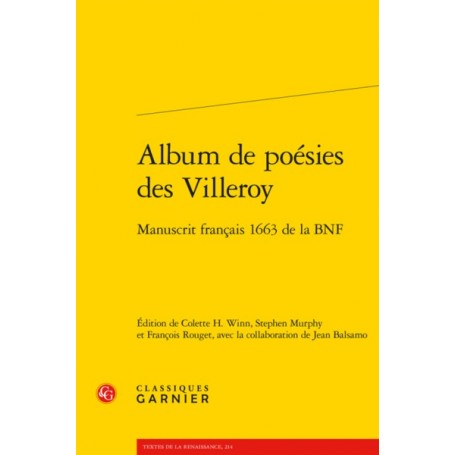 Album de poésies des Villeroy