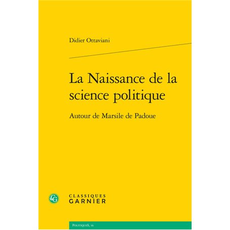 La Naissance de la science politique