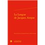 La Langue de Jacques Amyot