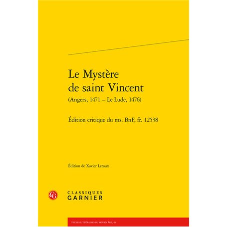 Le Mystère de saint Vincent