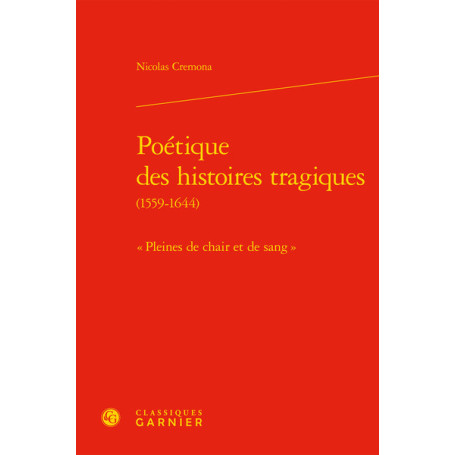 Poétique des histoires tragiques